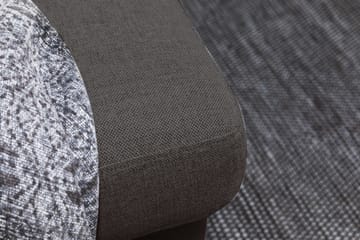 Crazy 6-sits Vänstervänd U-formad XX-Large Soffa med Divan och Schäslong i Tyg - Mörkgrå - Möbler - Soffa - U-soffa