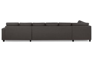 Crazy 6-sits Vänstervänd U-formad XX-Large Soffa med Divan och Schäslong i Tyg - Mörkgrå - Möbler - Soffa - U-soffa