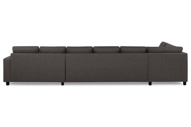 Crazy 6-sits Vänstervänd U-formad XX-Large Soffa med Divan och Schäslong i Tyg - Mörkgrå - Möbler - Soffa - U-soffa
