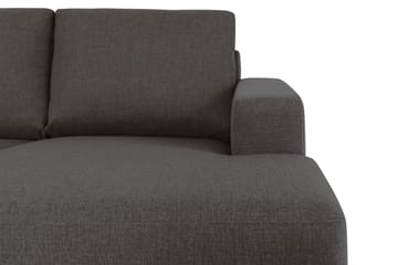 Crazy 6-sits Vänstervänd U-formad XX-Large Soffa med Divan och Schäslong i Tyg - Mörkgrå - Möbler - Soffa - U-soffa