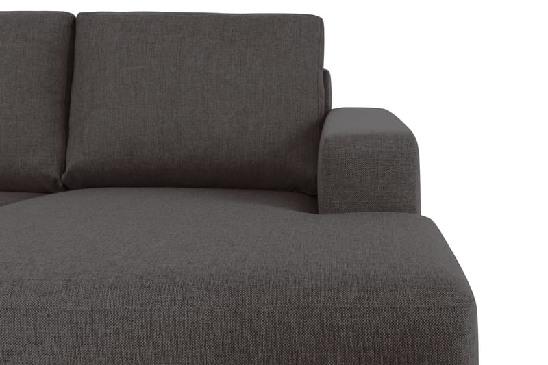 Crazy 6-sits Vänstervänd U-formad XX-Large Soffa med Divan och Schäslong i Tyg - Mörkgrå - Möbler - Soffa - U-soffa