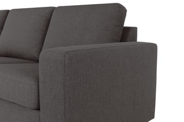 Crazy 6-sits Vänstervänd U-formad XX-Large Soffa med Divan och Schäslong i Tyg - Mörkgrå - Möbler - Soffa - U-soffa