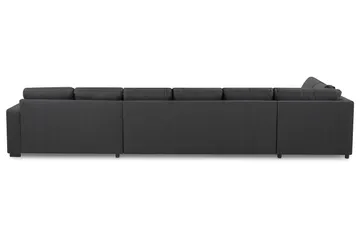 Crazy 6-sits Vänstervänd U-formad XX-Large Soffa med Divan och Schäslong i Tyg - Mörkgrå - Möbler - Soffa - U-soffa