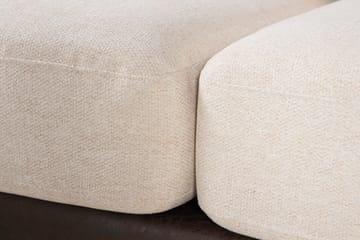 Cuba 5-sits Högervänd U-formad Soffa med Divan och Schäslong i Konstläder/Tyg inkl Kuvertkuddar - Brun / Beige - Möbler - Soffa - U-soffa