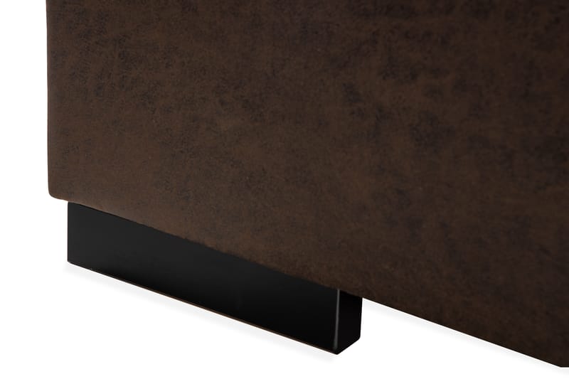Cuba 5-sits Högervänd U-formad Soffa med Divan och Schäslong i Konstläder/Tyg inkl Kuvertkuddar - Brun / Beige - Möbler - Soffa - U-soffa