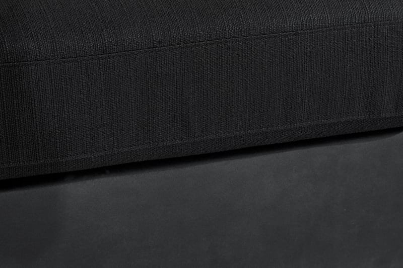 Cuba 5-sits Högervänd U-formad Soffa med Divan och Schäslong i Konstläder/Tyg inkl Kuvertkuddar - Grå / Svart - Möbler - Soffa - U-soffa