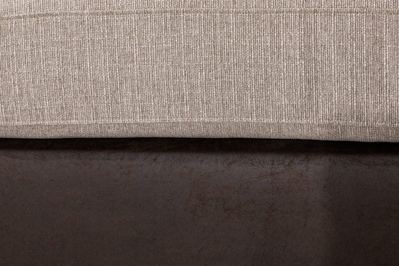 Cuba 5-sits Vänstervänd U-formad Large Soffa med Divan och Schäslong i Konstläder/Tyg - Brun / Beige - Möbler - Soffa - U-soffa