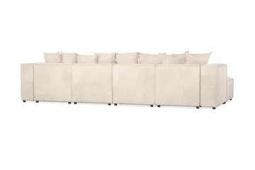 Cubo 5-sits U-formad Djup Modulsoffa med Divan och Schäslong i Manchester - Beige - Möbler - Soffa - U-soffa