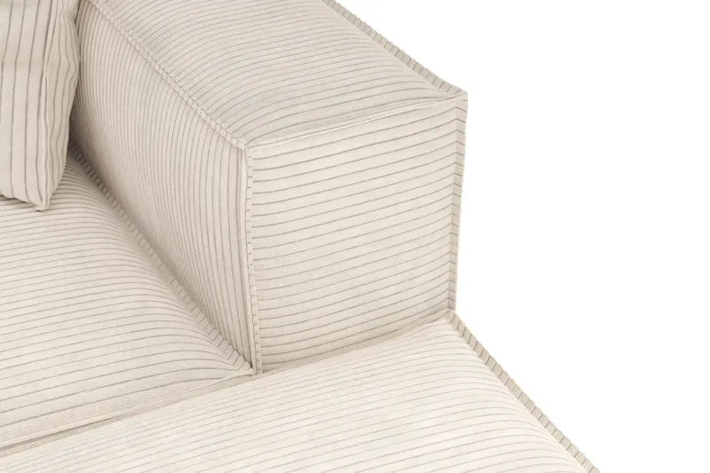 Cubo 5-sits U-formad Djup Modulsoffa med Divan och Schäslong i Manchester - Beige - Möbler - Soffa - U-soffa