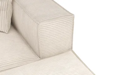 Cubo 5-sits U-formad Djup Modulsoffa med Divan och Schäslong i Manchester - Beige - Möbler - Soffa - U-soffa