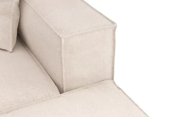 Cubo 5-sits U-formad Djup Modulsoffa Med Divan och Schäslong i Sammet - Beige - Möbler - Soffa - U-soffa