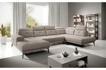 Devender Soffa m. Divan och Schäslong - Beige - Möbler - Soffa - U-soffa