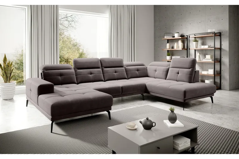 Devender Soffa m. Divan och Schäslong - Beige - Möbler - Soffa - U-soffa