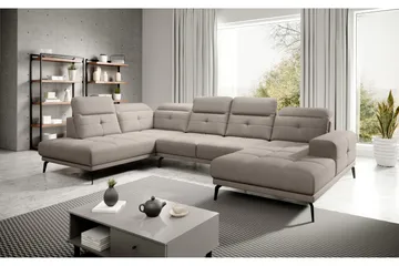 Devender Soffa m. Divan och Schäslong - Beige - Möbler - Soffa - U-soffa