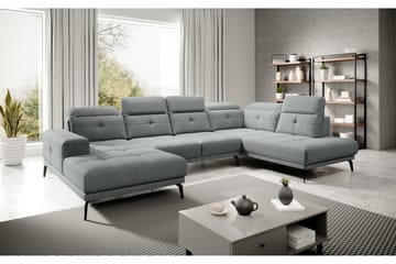 Devender Soffa m. Divan och Schäslong - Grå - Möbler - Soffa - U-soffa