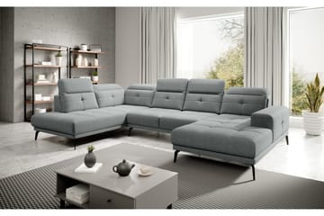 Devender Soffa m. Divan och Schäslong - Grå - Möbler - Soffa - U-soffa
