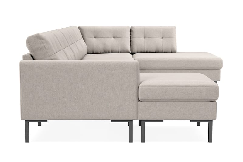 Frillestad 5-sits Högervänd U-formad Soffa med Divan och Schäslong i Tyg - Beige - Möbler - Soffa - U-soffa