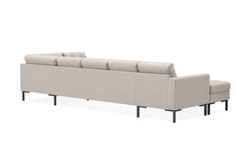Frillestad 5-sits Högervänd U-formad Soffa med Divan och Schäslong i Tyg - Beige - Möbler - Soffa - U-soffa