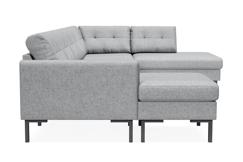 Frillestad 5-sits Högervänd U-formad Soffa med Divan och Schäslong i Tyg - Grå - Möbler - Soffa - U-soffa