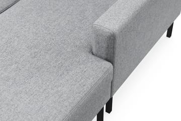 Frillestad 5-sits Vänstervänd U-formad Soffa med Divan och Schäslong i Tyg - Grå - Möbler - Soffa - U-soffa