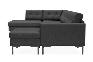 Frillestad 5-sits Vänstervänd U-formad Soffa med Divan och Schäslong i Tyg - Mörkgrå - Möbler - Soffa - U-soffa