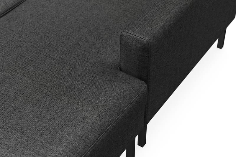 Frillestad 5-sits Vänstervänd U-formad Soffa med Divan och Schäslong i Tyg - Mörkgrå - Möbler - Soffa - U-soffa