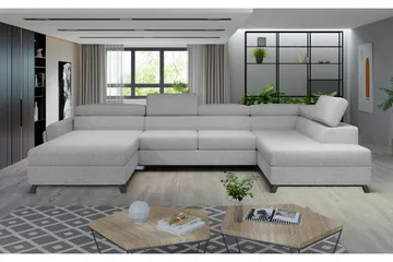 Josette U-soffa med Divan Vänster - Beige - Möbler - Soffa - U-soffa