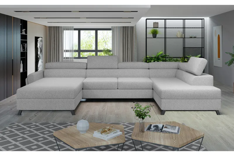 Josette U-soffa med Divan Vänster - Beige - Möbler - Soffa - U-soffa