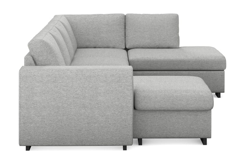 Link 4-sits Högervänd U-formad Large Soffa med Divan och Schäslong i Tyg - Ljusgrå - Möbler - Soffa - U-soffa