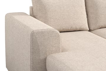 Link 4-sits Högervänd U-formad X-Large Soffa med Divan och Schäslong i Tyg - Beige - Möbler - Soffa - U-soffa