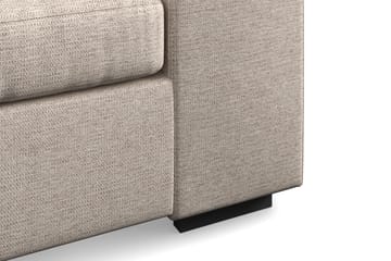 Link 4-sits Högervänd U-formad X-Large Soffa med Divan och Schäslong i Tyg - Beige - Möbler - Soffa - U-soffa