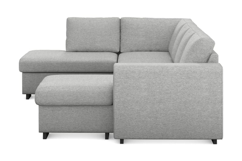 Link 4-sits Vänstervänd U-formad Soffa med Divan och Schäslong i Tyg - Ljusgrå - Möbler - Soffa - U-soffa