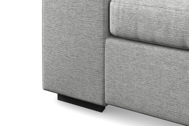 Link 4-sits Vänstervänd U-formad Soffa med Divan och Schäslong i Tyg - Ljusgrå - Möbler - Soffa - U-soffa