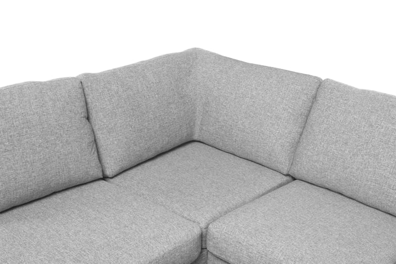 Memphis 4-sits Vänstervänd U-formad Soffa med Divan och Schäslong i Tyg - Grå - Möbler - Soffa - U-soffa