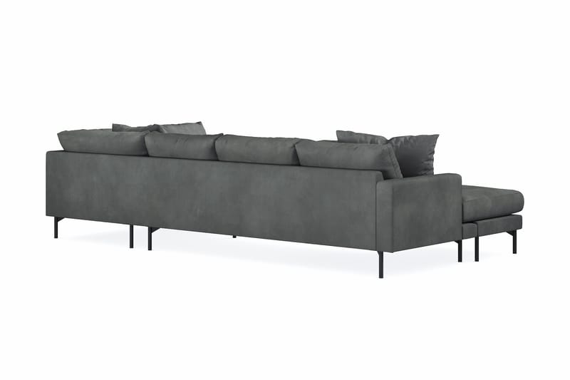 Menard 4-sits Högervänd Stor U-formad Djup Soffa med Divan och Schäslong i Manchester - Grå - Möbler - Soffa - U-soffa