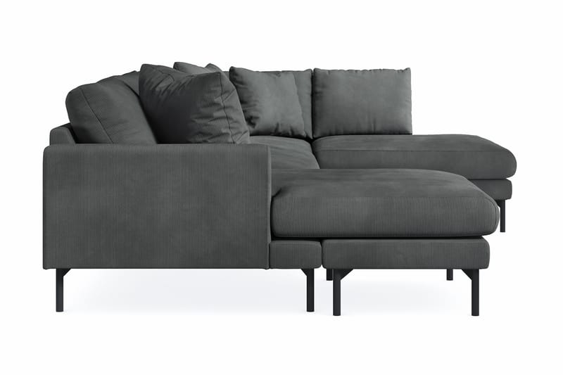 Menard 4-sits Högervänd Stor U-formad Djup Soffa med Divan och Schäslong i Manchester - Grå - Möbler - Soffa - U-soffa