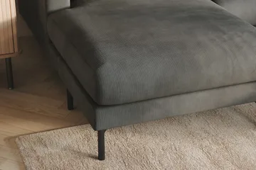 Menard 4-sits Högervänd Stor U-formad Djup Soffa med Divan och Schäslong i Manchester - Grå - Möbler - Soffa - U-soffa