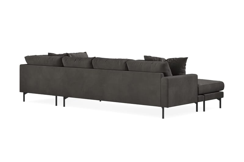 Menard 4-sits Högervänd Stor U-formad Djup Soffa med Divan och Schäslong i Manchester - Mörkgrå - Möbler - Soffa - U-soffa