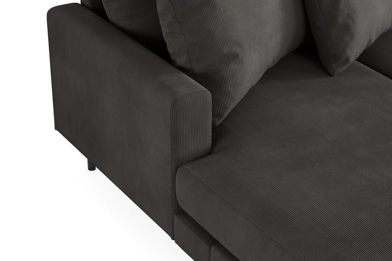 Menard 4-sits Högervänd Stor U-formad Djup Soffa med Divan och Schäslong i Manchester - Mörkgrå - Möbler - Soffa - U-soffa