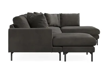 Menard 4-sits Högervänd Stor U-formad Djup Soffa med Divan och Schäslong i Manchester - Mörkgrå - Möbler - Soffa - U-soffa