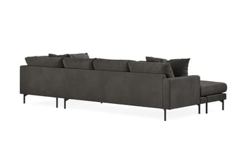 Menard 4-sits Högervänd Stor U-formad Djup Soffa med Divan och Schäslong i Manchester - Mörkgrå - Möbler - Soffa - U-soffa