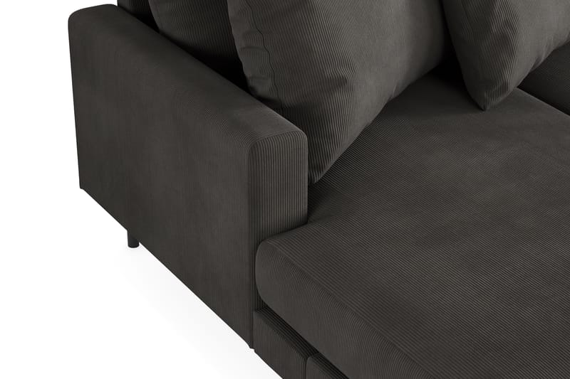 Menard 4-sits Högervänd Stor U-formad Djup Soffa med Divan och Schäslong i Manchester - Mörkgrå - Möbler - Soffa - U-soffa