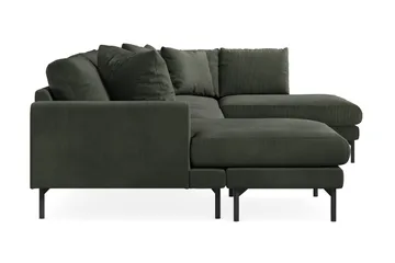 Menard 4-sits Högervänd Stor U-formad Djup Soffa med Divan och Schäslong i Manchester - Mörkgrön - Möbler - Soffa - U-soffa