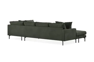 Menard 4-sits Högervänd Stor U-formad Djup Soffa med Divan och Schäslong i Manchester - Mörkgrön - Möbler - Soffa - U-soffa