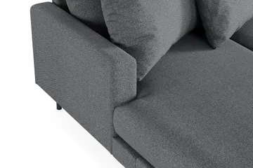 Menard 4-sits Högervänd Stor U-formad Djup Soffa med Divan och Schäslong i Tyg - Mörkgrå - Möbler - Soffa - U-soffa