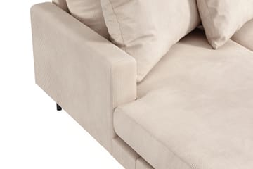 Menard 4-sits Högervänd U-formad Soffa med Divan och Schäslong i Manchester - Beige - Möbler - Soffa - U-soffa
