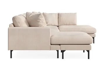 Menard 4-sits Högervänd U-formad Soffa med Divan och Schäslong i Manchester - Beige - Möbler - Soffa - U-soffa