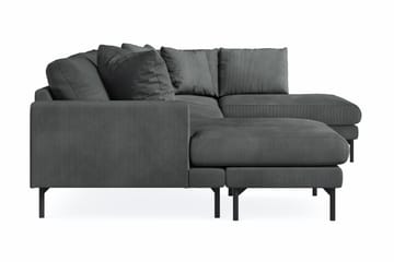 Menard 4-sits Högervänd U-formad Soffa med Divan och Schäslong i Manchester - Grå - Möbler - Soffa - U-soffa