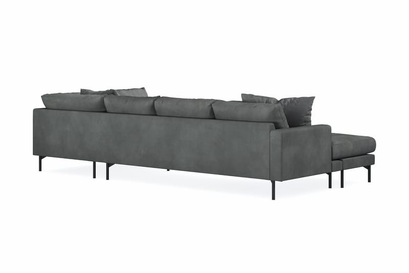Menard 4-sits Högervänd U-formad Soffa med Divan och Schäslong i Manchester - Grå - Möbler - Soffa - U-soffa