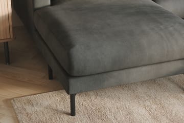 Menard 4-sits Högervänd U-formad Soffa med Divan och Schäslong i Manchester - Grå - Möbler - Soffa - U-soffa